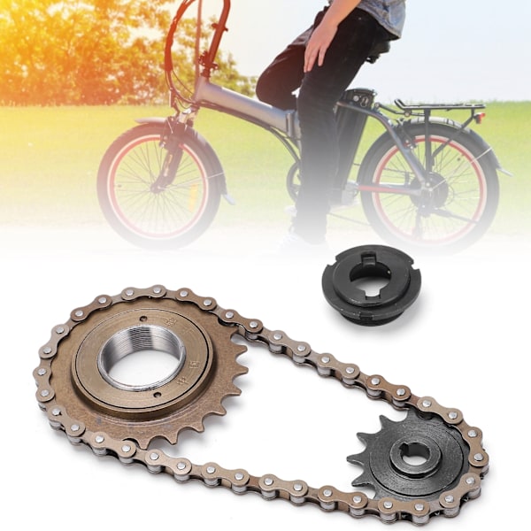 Sprocket kjede sett 22T tann bakre frihjul 38 ledd kjede og 13T tann tannhjul sett