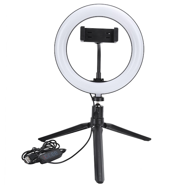 UN‑205 3‑farget ringlys LED stativstativ fylllampe 20cm for skjønnhetsfotografering Live