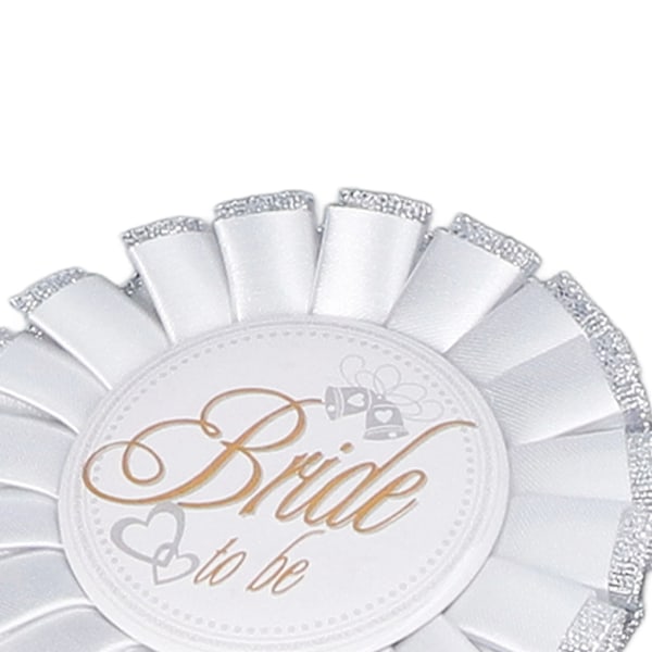 Bryllup Sash Bælte Brudgom til at Være Brud til at Være Pin Badge Dekoration Tilbehør til Fest Foto