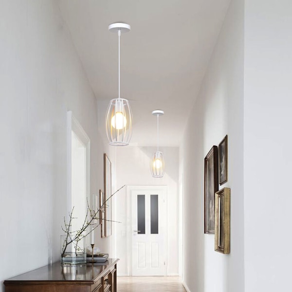 DIY Installationshänglampa, kromfinish med max 60W effekt för hemmakontor/studierum