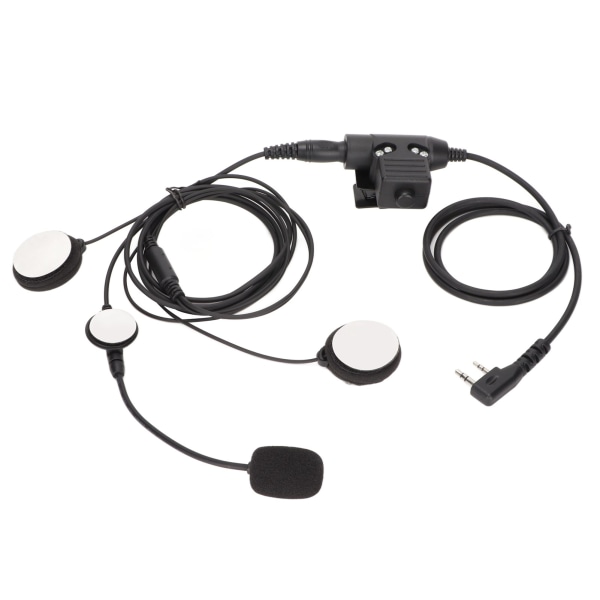 Motorcycle Bilateral HeadsetU94 PTT 7.1mm Stereo Noise Reduction Motorcycle Headset with Clip for Kenwood TK3107