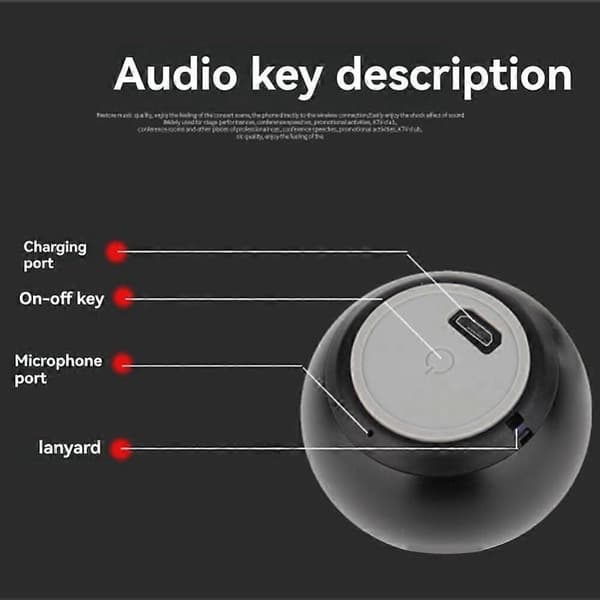 Mini trådløs Bluetooth-højttaler, bærbar kortindsættelig Bluetooth-højttaler, kompakt udendørs Bluetooth-højttaler
