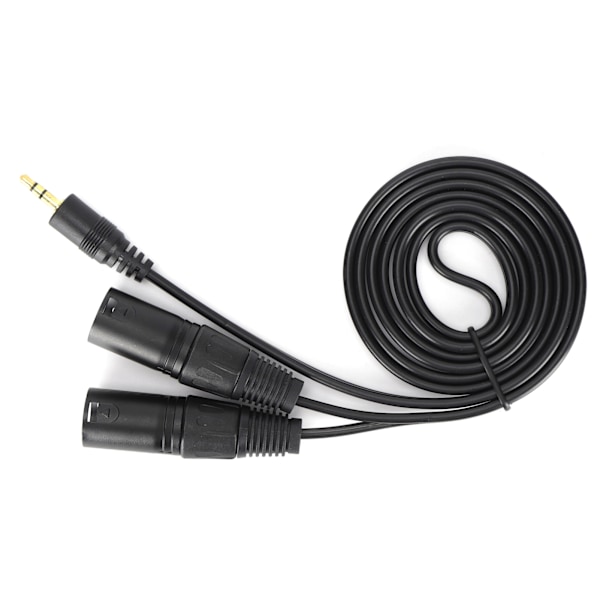 Mikrofonikaapeli 3,5 mm liitin - Dual XLR urosadapteri Yhdysjohto Patch-kaapeli
