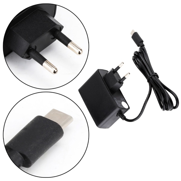 Strømadapter for Nintendo Switch DC 5V/2.4A Lader 50/60Hz(EU 100-240V)