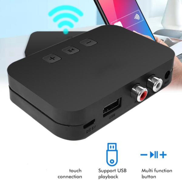 NFC-työpöydän Bluetooth-äänensovitin Langaton äänenvastaanotin Langaton stereomusiikin vastaanotin