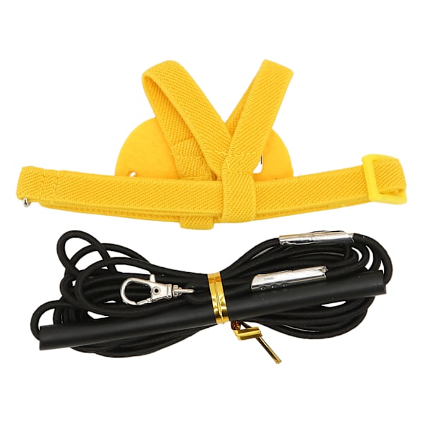 Fågel Sele Flygande Guide Koppel Flyg Elastisk Träning Dragrep för Papegoja S 32cm / 12.6in Gul