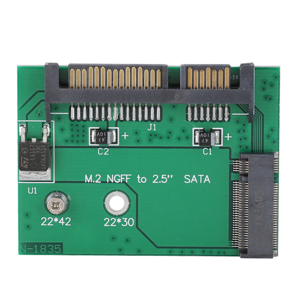 Høj kvalitet 2,5 tommer SATA3 NGFF til 2,5 tommer SATA Riser-kort M2 NGFF-adapter