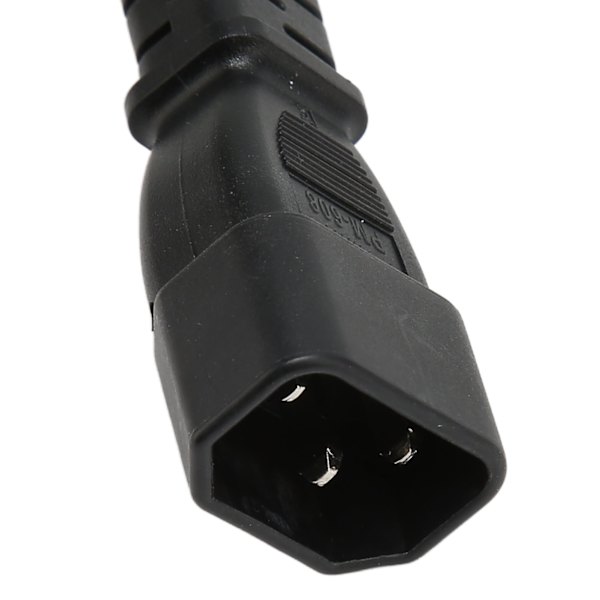Enkelt C14 til dobbelt 5 15R C13 ledning kort strømkabel UPS server Y splitter adapter kabel til PC skærm printer