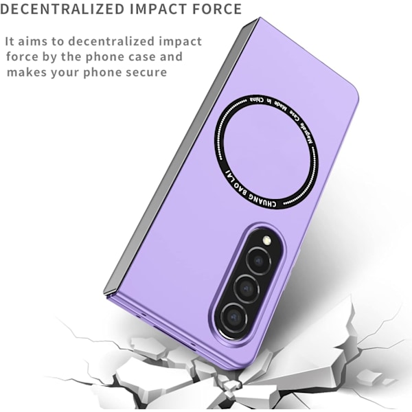 Samsung Galaxy Z Fold 4 5g Mobilskal, Anti-Fingeravtrycksyta & Bekvämt Grepp, Perfekt Present till Damer Herrar Pojkar Vänner Tonåringar Barn Ungdomar