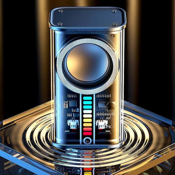 Transparent Mecha Trådlös Bluetooth-högtalare: Bluetooth-högtalare, Bluetooth 5.3-högtalare