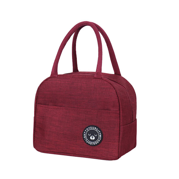 Lunch Bag Tote Bag Lunch Organizer Lunch Holder Isolerad Lunch Cooler Bag Vattentät Foder för Kvinnor/Män