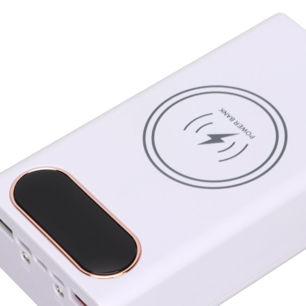 L12 Hurtiglading Edition DIY Power Bank Kit 12 18650 Batteriboks 22.5W Kablet med 15W TrådløsHvit