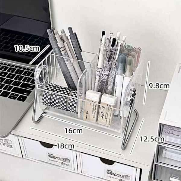 Makeup bakkeholder organizer kosmetik display case bordplade skrivebord