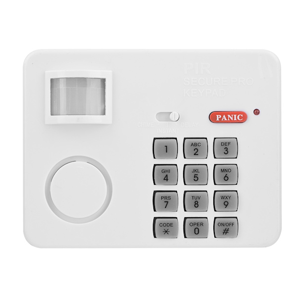 Trådløs PIR-bevægelsessensoralarm Password Hjemmesikkerhedstastatur Fjerninfrarøde detektorer