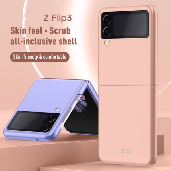 Frostet telefondeksel kompatibel med Samsung Z FLIP 3 Anti Fingerprint Beskyttende deksel All Inclusive Fold deksel skall