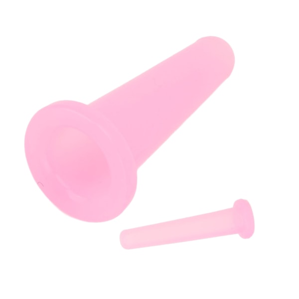 2 st ansiktssugkoppar set mini silikon mjuk bärbar vakuumsugmassagekoppar för vuxna hem rosa