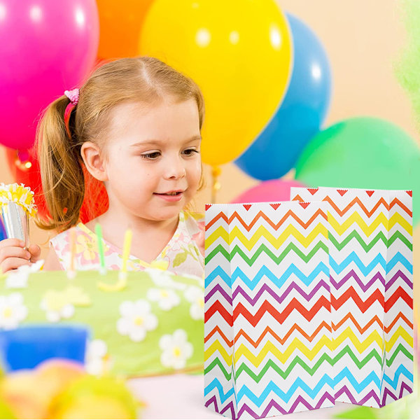 36 stk. Regnbue Fest Goodiebags Festgaveposer til Prride Fest Fødselsdage og Baby Showers Gunstbevisninger, 13x8x24cm