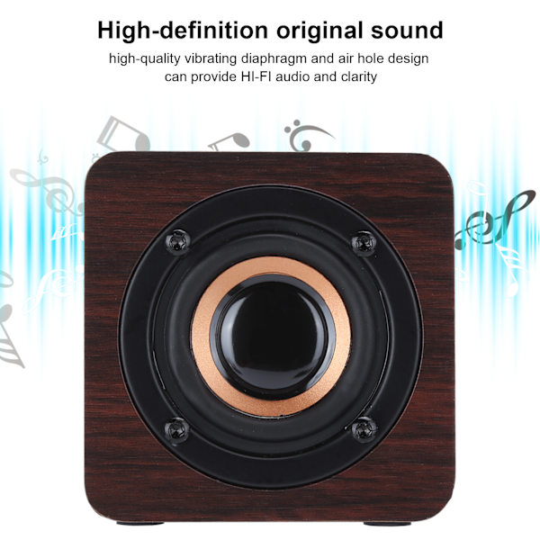 Kannettava Woodiness Bluetooth-kaiutin kaiutinlaatikko laite pähkinäpuun syillä