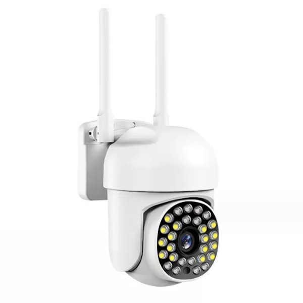 Trådlös 2 Megapixel Färg HD Säkerhetskamera, 360° PTZ Utomhusövervakning, WiFi IP PTZ med AI och Auto-spårning, Färg Night Vision, Hög Förstärkning