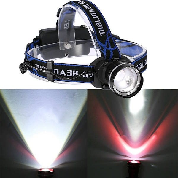 LED Fisheye-strålkastare Ultra Bright Fiske Cykling Huvudlampa 10W H