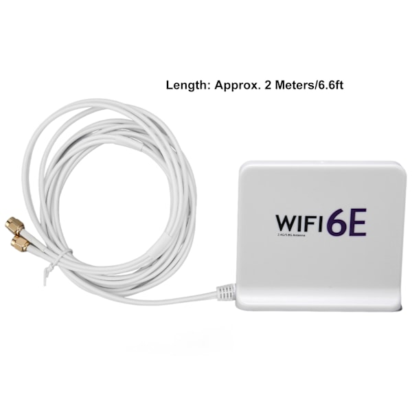 WiFi6E trådløs netværkskortantenne Omnidirectional 4dBi High Gain 2.4GHz 5.8GHz WiFi netværkskortantenne med SMA-port