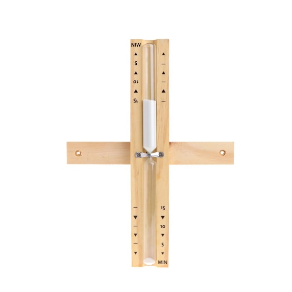 Sauna timeglass 15 minutter laget av nordisk gran - robust &