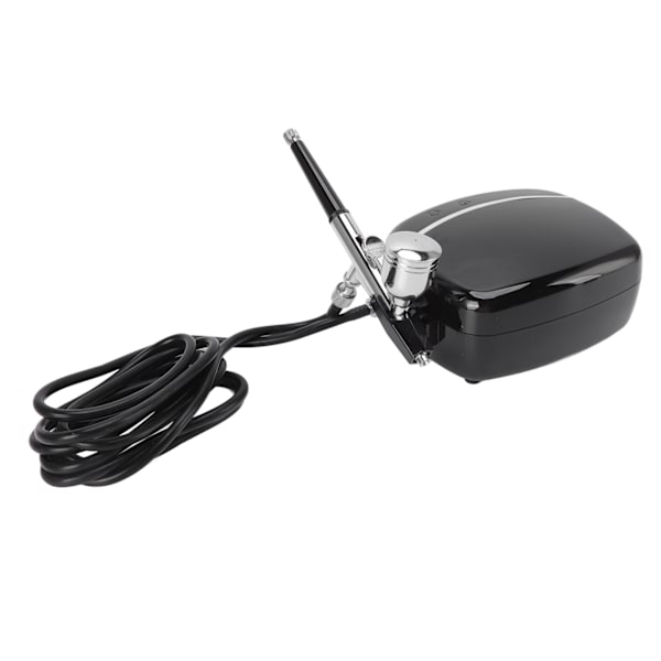 Mini Airbrush Kompressor Kit Fôr Oksygen Airbrush Skjønnhet Luftpumpe Rengjøringssett for Maling Sminke Manikyr 100‑240V