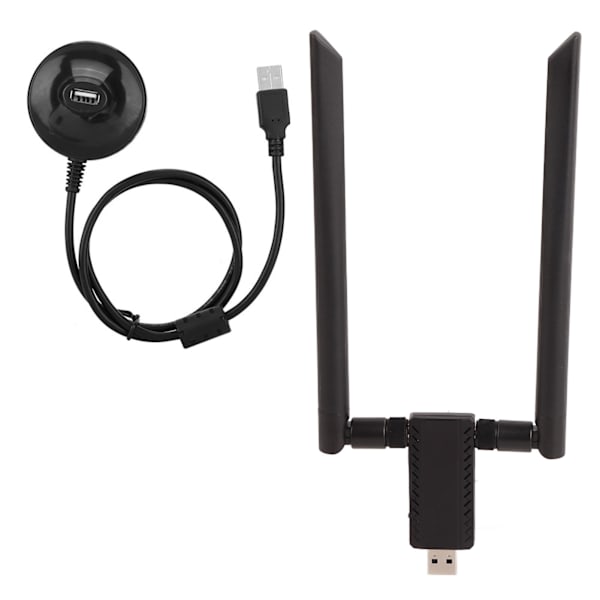 AC USB 5.8G Dualband Wifi Dongle Adapter Trådløst Nettverkskort