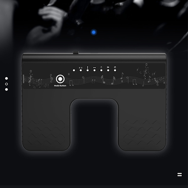 Trådløs sidevenderpedal Bluetooth genopladelig lydløs musik sidevender til tablet smartphone