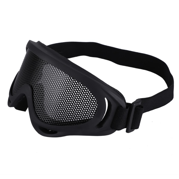 X400 Tactics Mesh Goggles Stållinser Solbriller Airsoft Utendørs Paintball Briller Svart