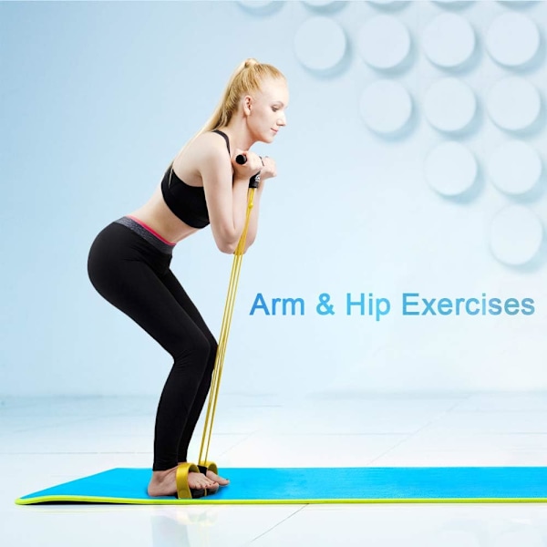 Bärbar Träningslösning, Multifunktionellt Spännrep, Halkfri Design För Optimalt Grepp, Stödjer Sit Up-övningar & Yoga Tillbehör, Naturlig Latex