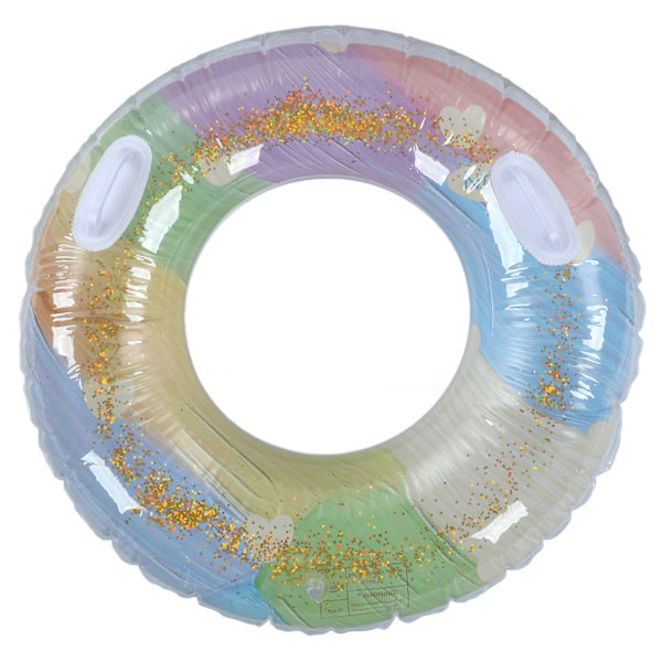 Paljettprydd Badboll, Uppblåsbara Poolleksaker med Förtjockad, Miljövänlig PVC, Färgglatt Glittrande Glitter för Badkar, Strand och Simning
