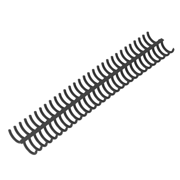 10 stk. løse blade bindingsryg 30 huller 22mm indre diameter slidstærke plastbindingsringe sorte