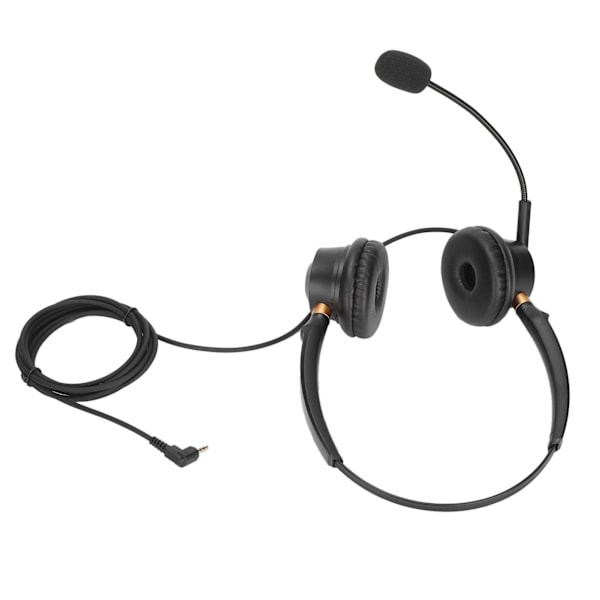 H600D‑2.5 Telefonheadset Callcenter Brusreducerande Sladdansluten Binaural Kundtjänstheadset