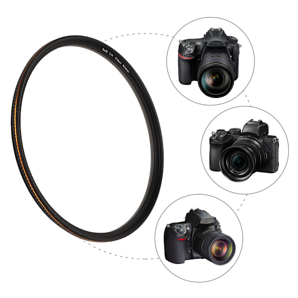 Myk diffusjon 1/4 filter tåke drømmende kinematisk effekt filter matt frostet optisk glassfilter for DSLR-kamera mikroobjektiv 82mm