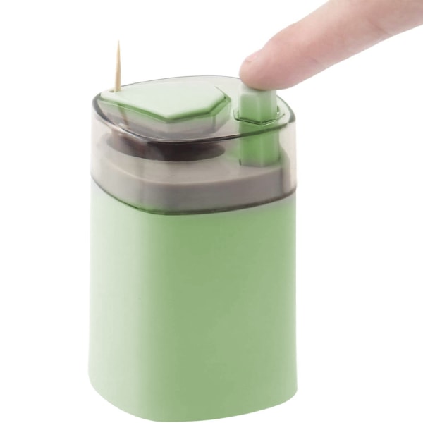 Tandstikholder Dispenser, Pop-Up Automatisk Tandstikholder Dispenser, Robust Sikker Plastik Tandstik Opbevaringsboks