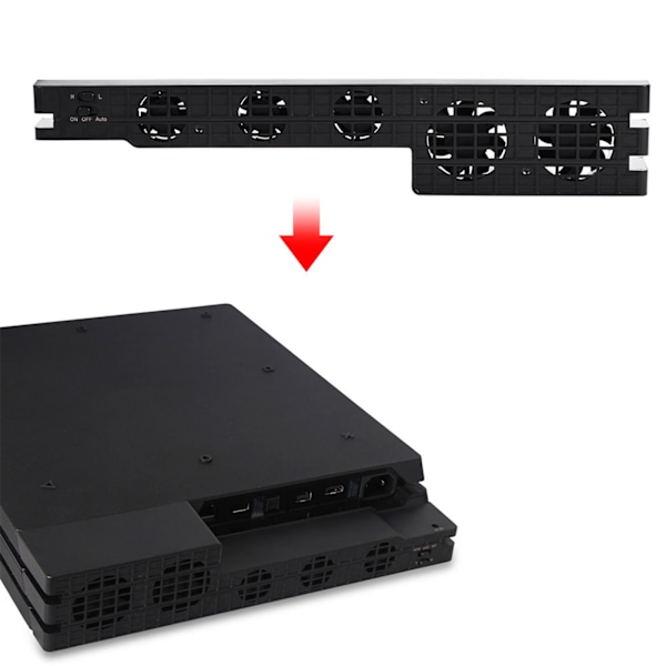 5 fläktar Super Turbo temperaturkontroll kylfläkt kylare för Playstation PS4 Pro