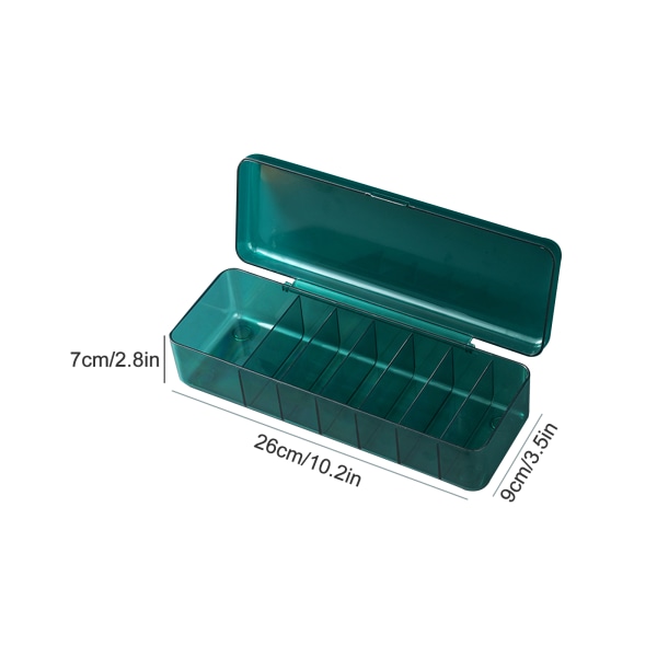 Kabelorganisatör Box Förvaring Skrivbord Data Kabel Sladd Förvaring Box Plast Kabelhantering Box med lock（vit）
