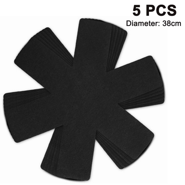 5 Pcs Pan Protectors 15 Inches Wide Stacking Pan Protector -