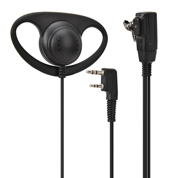 K-huvud PTT-hörlur D-typ öronsnäcka headset för walkie talkie tvåvägsradio