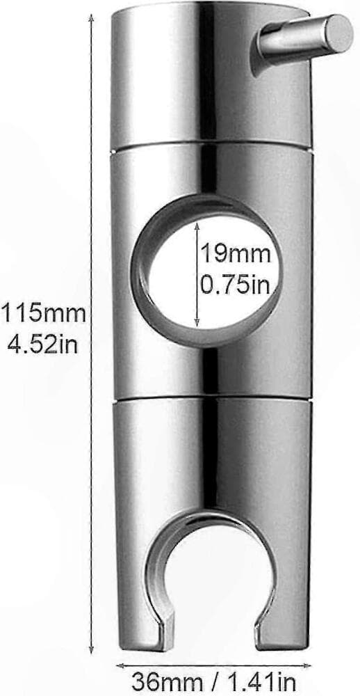 Baderomsdusjhodeholder - 19 mm erstatningsbrakett for stigerør