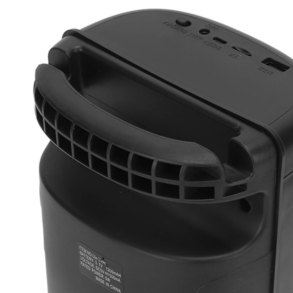 Bluetooth-högtalare för utomhusbruk, 5 ljuslägen, tung bas, hög volym, trådlös partyhögtalare med LED-ljus