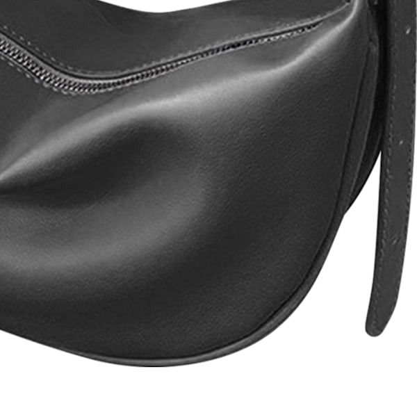 Kvinnors axelväska handväska PU Casual Fashion Enkel Mångsidig Justerbar längd med dragkedja Svart Fri storlek