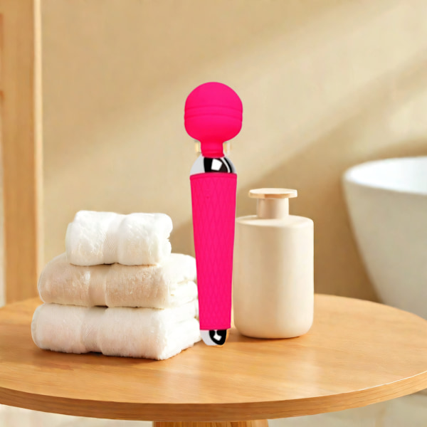 Kompakt Vibrerande Massage Stav, Tyst Drift För Diskret Användning, Texturerat Grepp För Säkert Hantering