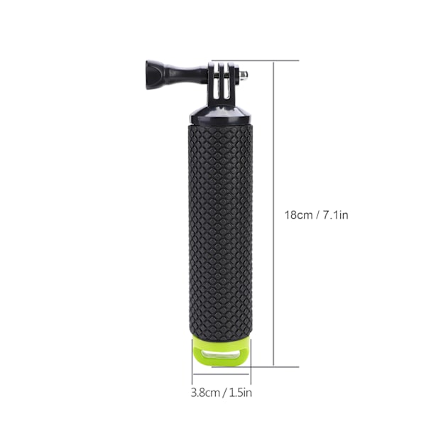Liukumaton kelluva bobberi-sauva kelluva käsikahva Monopod Gopro SJCAM Xiaomi Yi (vihreä)