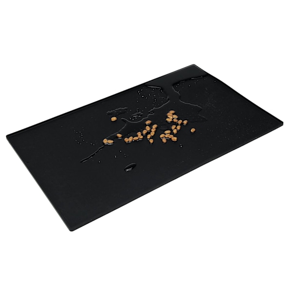 Feast In Style, Premium Silikon Hundmatskål Matta För Hundar Och Katter, Giftfri Halkfri Yta Med Extra Hög Kant För Enkel Rengöring, Tål Diskmaskin,
