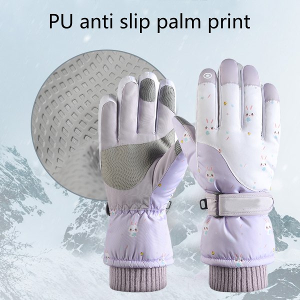 Skigloves, Vanntett Snøhansker Vinterhansker for Kaldt Vær