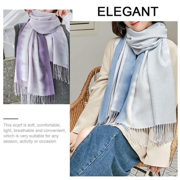 Feel Scarf - Letvægtssjal til kvinder, store bløde tørklæder og W
