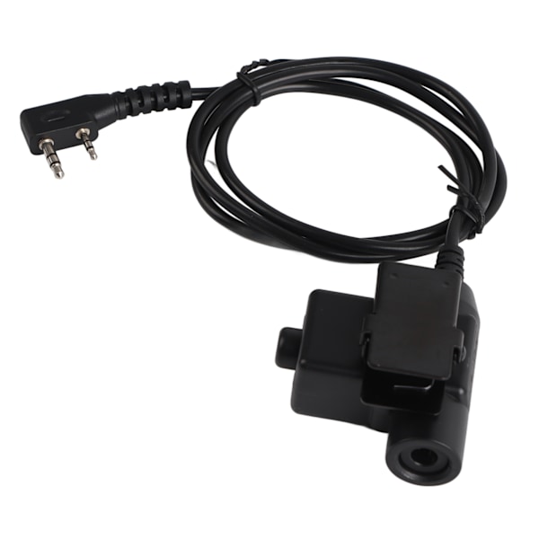 U94 2-nastainen Walkie Talkie -ulkoilutarvikkeiden kaapeliadapteri PTT Z Tactical -kuulokkeille