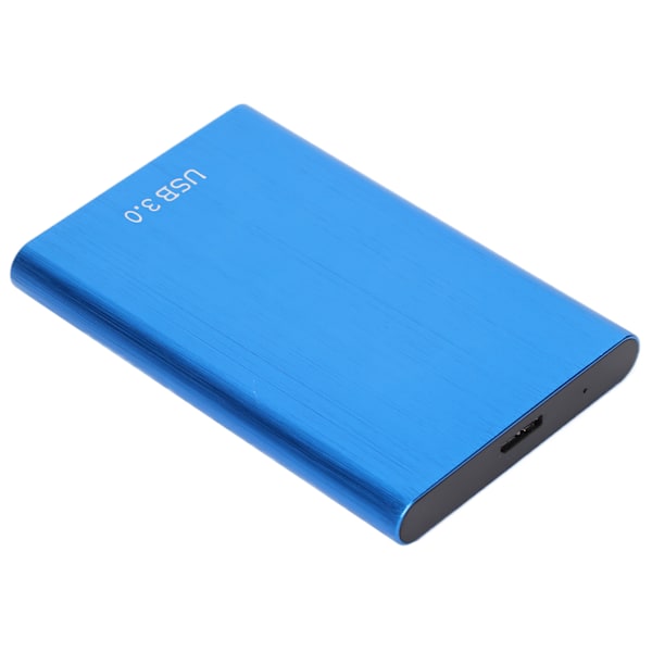 2.5in Extern Hårddisk USB 3.0 Aluminiumlegering Rundat Skal Mobil Hårddisk Blå 40GB